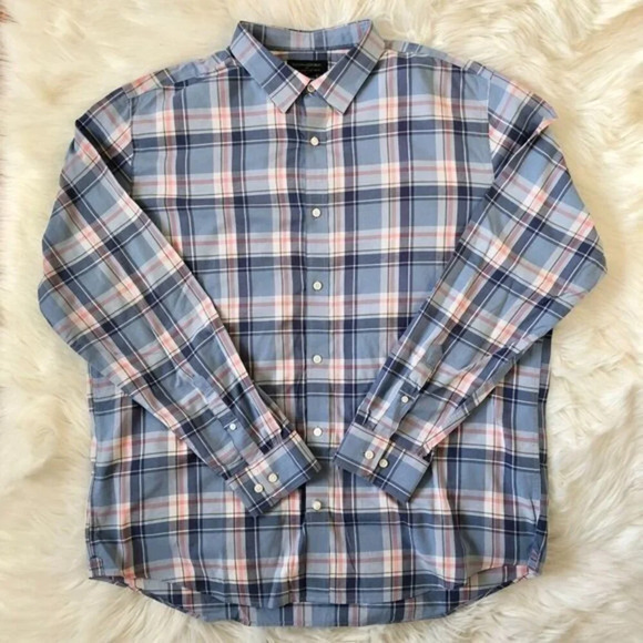 Men's Banana Republic Plaid Button Down Shirt XL - Picture 1 of 6